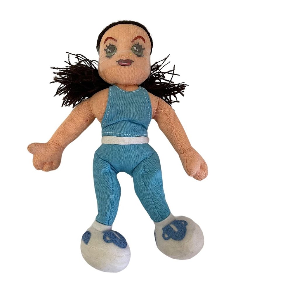 Vintage Sporty Spice Spice Girls Bean Bag Plush Stuffed‎ Doll Toy 8'' 1998